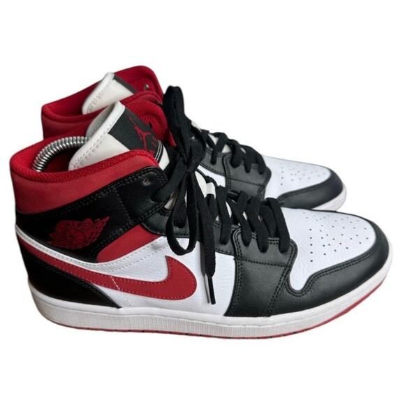 Nike Air Jordan 1 Mid Gym Red Mens Size 9.5 Sneaker Shoe - Picture 4 of 7